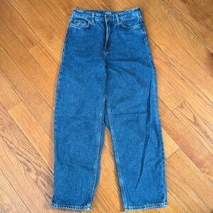 COS Tapered leg High rise Ankle length Jeans, Blue 25”